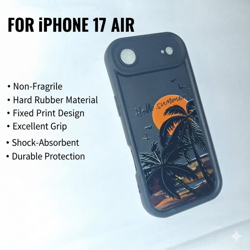iphone 17 AIR covers | BLACK | Scratch proof | TPU | Cases