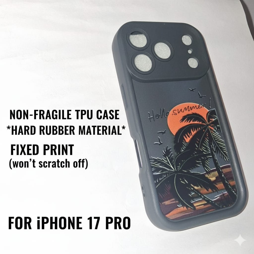 iphone 17 PRO covers | Scratch proof | BLACK | TPU | Cases