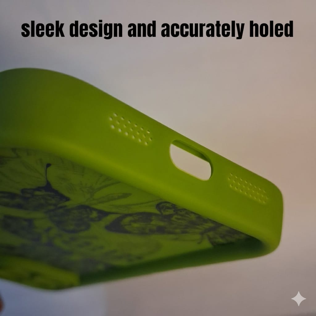 iphone 16 PRO MAX covers | GREEN | Scratch proof | TPU | Cases | Butterfly